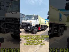 DongFeng 6x6 Manual Transmission Bulk Oil Transport Vehicle 20000-Liter Oil Tanker Truck