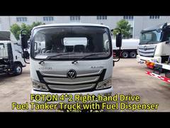 FOTON Fuel Dispensing Truck 6 CBM Mobile Oil Tanker with Metering System Diesel Engine